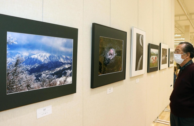 風景や人物などを撮影した作品が並ぶ会場＝神戸市灘区原田通３、原田の森ギャラリー
