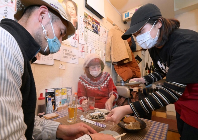 感染対策を徹底して営業を続ける予定の「大よし」＝２５日午後、神戸市垂水区神田町（撮影・秋山亮太）