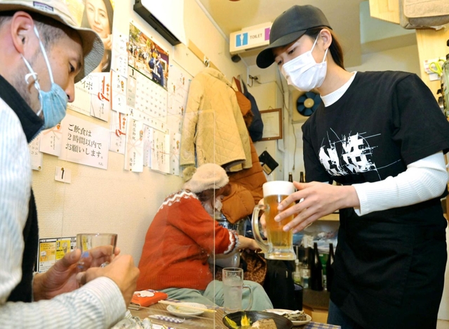 感染対策を徹底して営業を続ける予定の「大よし」＝２５日午後、神戸市垂水区神田町（撮影・秋山亮太）