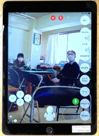 「オリヒメ」の操作画面。内蔵カメラの映像が映し出される