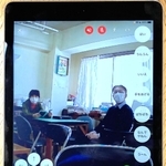 「オリヒメ」の操作画面。内蔵カメラの映像が映し出される