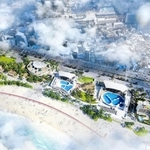 須磨海浜水族園・海浜公園の再整備イメージ図（神戸須磨　Ｐａｒｋｓ　＋　Ｒｅｓｏｒｔｓ　共同事業体提供）