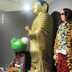 菊人形もマイブームになった＝アサヒビール大山崎山荘美術館