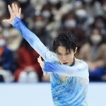 フィギュアスケートの全日本選手権で会心の演技を見せた羽生結弦＝２０２１年１２月２４日、さいたまスーパーアリーナ