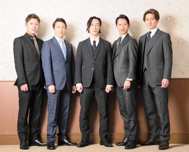 三月花形歌舞伎に出演する５人。（左から）中村橋之助、中村米吉、坂東巳之助、中村壱太郎、中村隼人（Ｃ）松竹