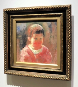 佐伯祐三「彌智子像」（１９２３年）山本發次郎コレクション＝大阪市北区中之島４、大阪中之島美術館（撮影・小林伸哉）