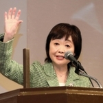 スポーツが持つ力をテーマに講演する増田明美さん＝神戸ポートピアホテル