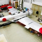 製作が進んでいる「九七式艦上攻撃機」の実物大模型（加西市提供）