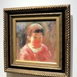 佐伯祐三「彌智子像」（１９２３年）山本發次郎コレクション＝大阪市北区中之島４、大阪中之島美術館（撮影・小林伸哉）