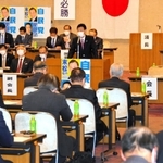 今夏の参院選を前に、活動方針などが確認された自民党兵庫県連の総務会＝２６日午後、神戸市内