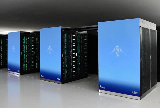 スーパーコンピューター「富岳」＝神戸市中央区港島南町７、理化学研究所計算科学研究センター