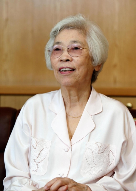 北村春江さん＝２０１２年６月、芦屋市朝日ケ丘町