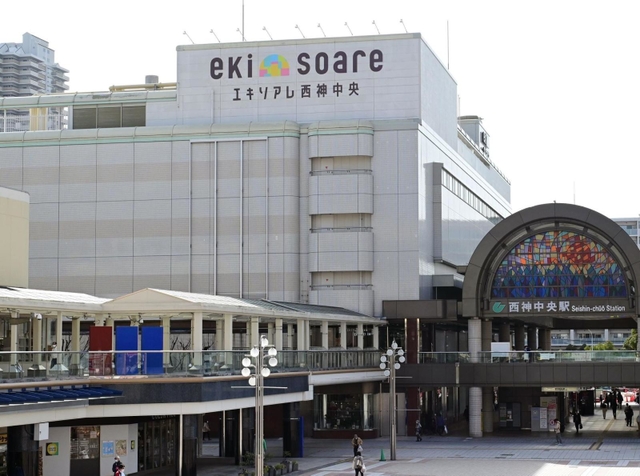 ４月１日に開業するエキソアレ西神中央＝神戸市西区糀台５（撮影・中西幸大）