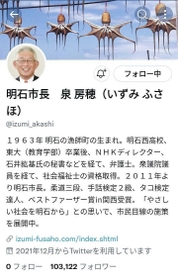 泉房穂市長のツイッター