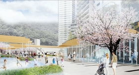 生田川公園の再整備後のイメージ（神戸市提供）