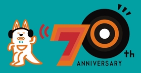 ラジオ関西７０周年の記念キャラクター（ラジオ関西提供）