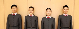 （左から）今井柚希さん（西宮市）伊藤亜優さん（芦屋市）永野春陽さん（大阪市）澤野桜子（札幌市）