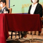 真相解明を訴える赤木雅子さん＝１１日午後、東京・内幸町の日本記者クラブ