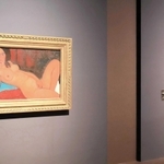 モディリアーニが同じモデルを描いた裸婦像２点が隣り合う＝大阪中之島美術館