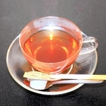 里見女流王位が注文した紅茶＝姫路市夢前町前之庄、旅館「夢乃井」