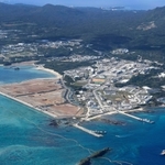 埋め立てが進む沖縄県名護市辺野古沿岸部