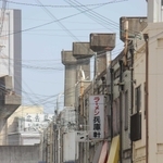 古代遺跡のような橋脚が連なる町並み＝姫路市久保町