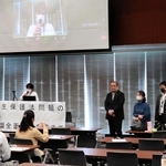 全国組織結成を報告する支援者ら＝東京都千代田区、参院議員会館