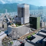 高さ約１６０メートルになる予定のＪＲ三ノ宮新駅ビル