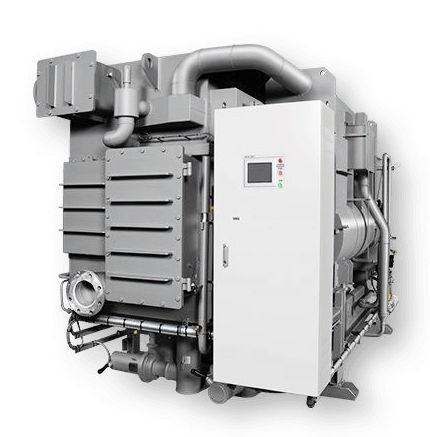 川重冷熱工業が製造する吸収式冷凍機の現行機種。これとは別の機種で検査不正があった（川崎重工業提供）