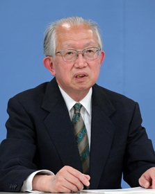 参院選兵庫選挙区に立候補した黒田秀高氏＝兵庫県庁（撮影・秋山亮太）