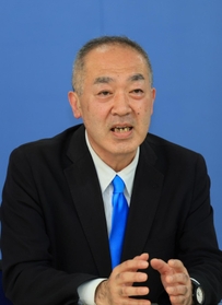 参院選兵庫選挙区に立候補した里村英一氏＝兵庫県庁（撮影・鈴木雅之）
