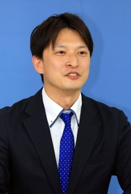 参院選兵庫選挙区に立候補した速水肇氏＝兵庫県庁（撮影・鈴木雅之）