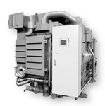 川重冷熱工業が製造する吸収式冷凍機の現行機種。これとは別の機種で検査不正があった（川崎重工業提供）