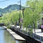 夏休み前の閑散期に当たる城崎温泉＝９日午前、豊岡市城崎町湯島