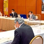 ３年ぶりに開催された「銀の馬車道・鉱石の道」推進協議会の総会＝姫路市三左衛門堀西の町、姫路キヤッスルグランヴィリオホテル