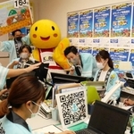 ２年ぶりにランナー募集が始まり、活気付く神戸マラソン実行委員会事務局＝１０日午後、神戸市中央区北長狭通４