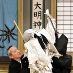 文楽「義経千本桜　二段目」に出演する桐竹勘十郎（撮影・小川知子氏）