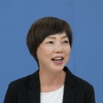 参院選兵庫選挙区に立候補した西村しのぶ氏＝兵庫県庁（撮影・秋山亮太）