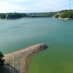 農業用水や水道に使用される呑吐（どんど）ダムの貯水率は２０日時点で７２・１％になった＝２８日午後、神戸、三木市境（撮影・秋山亮太）