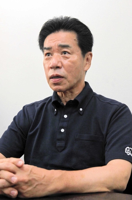 企業の実態に即した支援策が必要と訴える兵庫県中小企業家同友会の藤岡義己代表理事＝神戸市中央区栄町通６