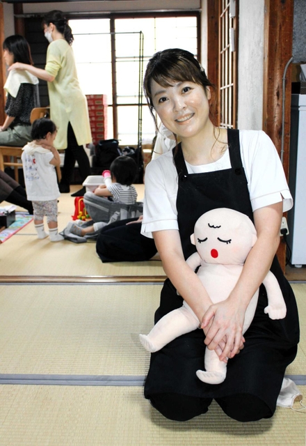 「母親がリラックスできる環境を大切にしたい」と話す「あろＭａＭａけあ」代表の今井由芽さん＝神戸市垂水区