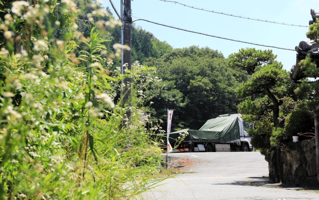 奥の山中が産業廃棄物最終処分場の建設予定地＝兵庫県上郡町梨ケ原（撮影・大山伸一郎）