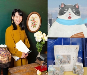 かのうかりんさん（左）とマルのＶチューバー（右上）、しまんと新聞ばっぐ（右下）
