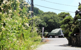 奥の山中が産業廃棄物最終処分場の建設予定地＝兵庫県上郡町梨ケ原（撮影・大山伸一郎）