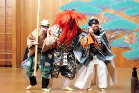 過去に上演された「蟹山伏」（当日と配役が異なる。セクターエイティエイト提供）