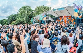 ２０１９年９月、伊丹市の昆陽池公園で開かれた「ＩＴＡＭＩ　ＧＲＥＥＮ　ＪＡＭ」。今年は大阪・池田に会場を移す（主催者提供）
