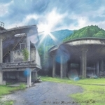 「朝日に輝く神子畑選鉱場跡」（（ｃ）山本二三）
