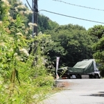 奥の山中が産業廃棄物最終処分場の建設予定地＝兵庫県上郡町梨ケ原（撮影・大山伸一郎）