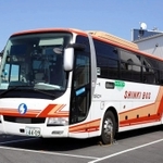 神戸－淡路島の高速バス路線で使われるバス（神姫バス提供）