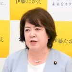参院選兵庫選挙区で当選を果たし、今後の抱負を語る公明党の伊藤孝江氏＝神戸市中央区八幡通４、公明党兵庫県本部